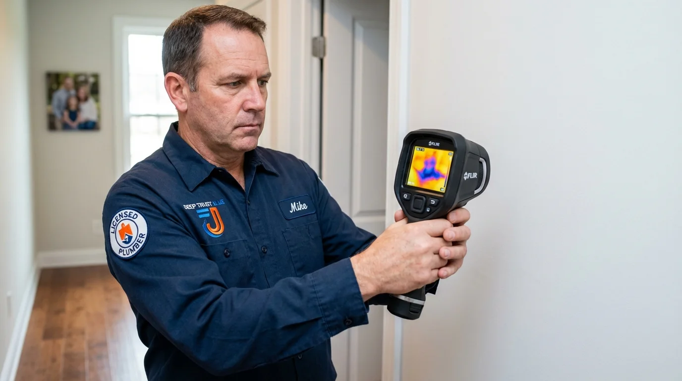 Thermal imaging leak detection by Johns Plumbing LLC in Adamstown